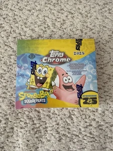 2025 Topps Chrome SpongeBob 25° anniversario - scatola hobby a mano spedizione veloce! - Foto 1 di 1
