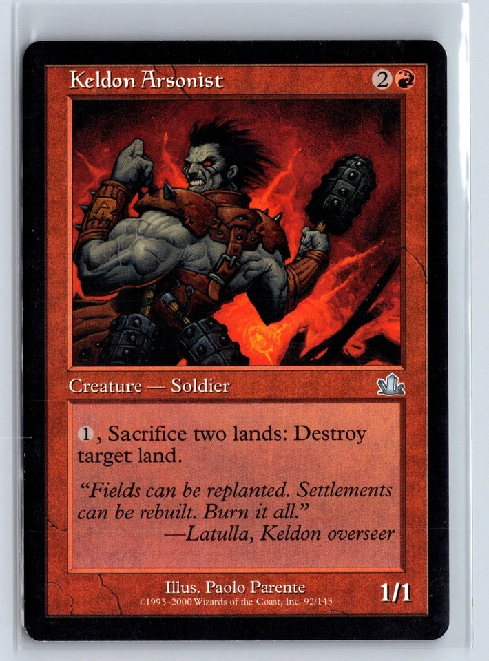 (2x) KELDON ARSONIST – MTG Magic the Gathering Card – Prophecy – Uncommon - Image 1 of 4