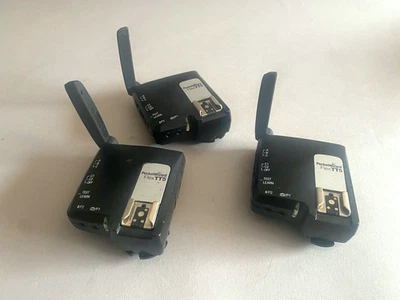Set 3 Pocket Wizard Flex TT5 radio triggers for Nikon or other off camera Flash  - Image 1 of 4