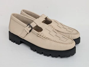 G.H. BASS & CO Super Lug Fisherman Ivory Mary Jane Weejuns Loafer SZ 10 $185 - Picture 1 of 8