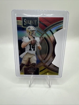 2023 Panini Select Red Yellow Die Cuts #186 Jake Haener Saints Rookie - Image 1 of 2