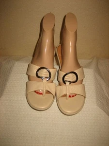 Clarks Nuevo Oro Metálico Cuero Correas Tangas Sandalias Zapatos Zapatos Talla 7,5 M - Imagen 1 de 1