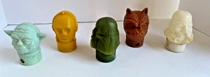 5 Vintage 1980 Star Wars EMPIRE STRIKES BACK Topps Candy Dispensers (Empty) - Picture 1 of 13