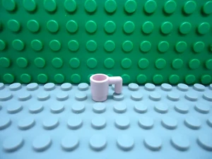 Lego mini figure 1 Light Pink Coffee Mugs Cups drink coffee Vintage - Picture 1 of 1