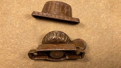 Antique Eastlake Victorian Ornate Window Sash Lock Latch Hardware Cover