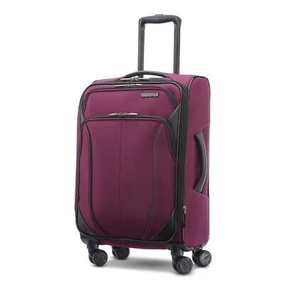 AMERICAN TOURISTER UPRIGHT SOFTSIDED LUGGAGE Spinner Wheels Small/Medium/Large Blue/Purple/Black
