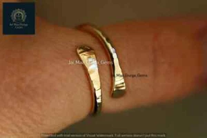 Anillo Ajustable, Banda Martillada, Plata 925 Latón Cobre Unisex Joyería Regalo - Imagen 1 de 5