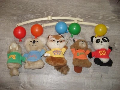 1980 Nursery Originals SHIRT TALES HALLMARK Plush  Crib Mobile Parts - Image 1 of 4