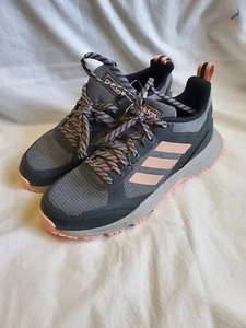 adidas Women's Rockadia Trail 3.0 Wide Running Shoe Size 7.5 pink and grey. - Picture 1 of 8