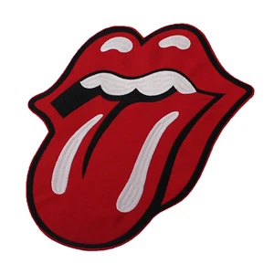 Rolling Stones Classic Patch Large Red Tongue Mick Jagger Embroidered Iron On - Picture 1 of 1