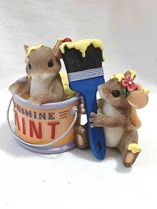 Paint Can Figurine "We Make A Colorful Pair" Charming Tails (Mouse) [AdvSample] - Picture 1 of 5