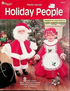 Holiday People Plastic Canvas Patterns By Needlecraft Shop - Picture 1 of 4