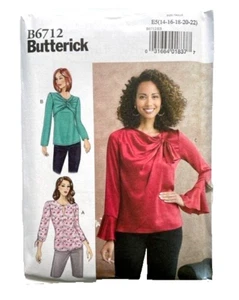 Butterick B6712 Bluse Shirt Top Muster Gr. E5 14-16-18-20-22 - Bild 1 von 2