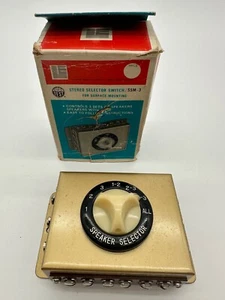 VINTAGE STEREO SPEAKER SELECTOR SWITCH WITH INSTRUCTION SHEET JAPAN - Picture 1 of 8