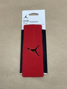 Nike Air Jordan Jumpman Dri-Fit Para hombres Diadema Banda para Sudar Roja Negra JKN00605-OS - Imagen 1 de 3