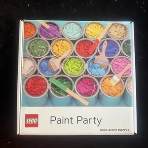 New Chronicle Books LEGO Paint Party 1000pc Jigsaw Puzzle Legos Sealed - Picture 1 of 3