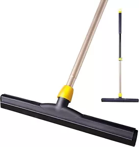 Adjustable Floor Squeegee Scrubber with Telescopic Handle for Water Cleaning - Picture 1 of 7