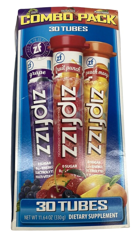 Zipfizz Healthy Energy Drink Mix Combo Pack 30 Tubes - Image 1 of 1
