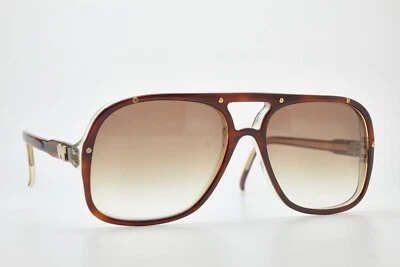 NINA RICCI PARIS Pilot Brown Oversize Gradient Vintage Sunglasses 80👓Woman Man Foto 1 de 4