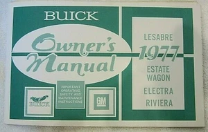 Buick 1977 original manual del propietario, la mayoría de los modelos, tapa dura, 125471-C - Imagen 1 de 8