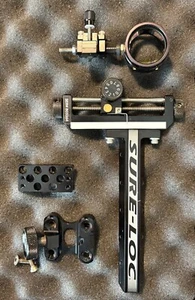 Sure Loc Supreme 400 Compound Bow Archery Sight W/apex scope (no lens), Black,LH - Picture 1 of 4