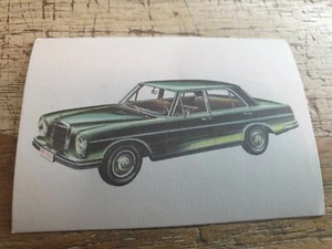 1966 MERCEDES BENZ 250S Jacques Chocolates BELGIUM Trade Swap Card - RARE ! - Picture 1 of 2