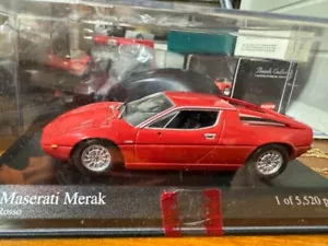 1/43 MINICHAMPS Maserati Merak Red w/ Case From Japan Model Car Minicar - Picture 1 of 2