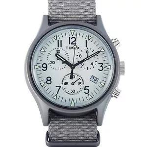 Timex MK1 Aluminum Chronograph 40 mm Quartz Watch TW2T10900 - Picture 1 of 4