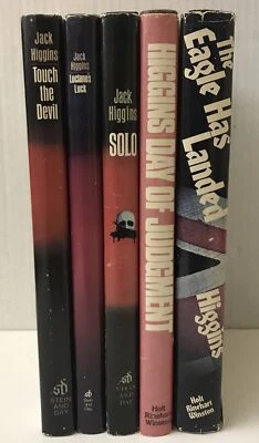 Jack Higgins Lot of 5 Vintage HCDJ BCE Eagle has Landed  Day of Judgment Solo + Foto 1 de 4