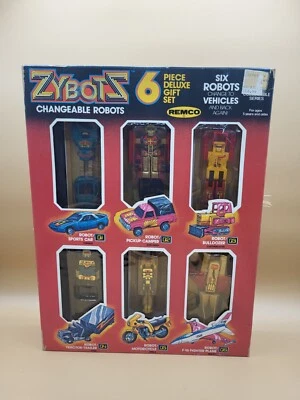 Remco Zybots Changeable Robots 6 Piece Gift Set Transformers Gobots 1984 VINTAGE - Image 1 of 4