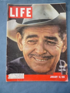 LIFE Magazine Jan. 13,1961 GABLE'S LAST FILM Cuba,Monroe - Picture 1 of 3