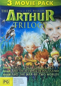 Arthur Trilogy 3 DVD Movie Pack Luc Besson Region 4 Brand New Sealed - Picture 1 of 1