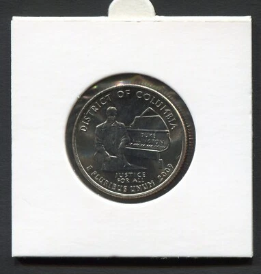 USA 1/4$ 2009 D Territories Quarters District of Columbia KM#445 CuNi UNC B2041 - Image 1 of 2