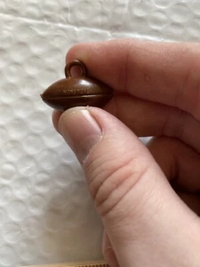 Very Cool Brown Vintage Football Charm - Picture 1 of 2