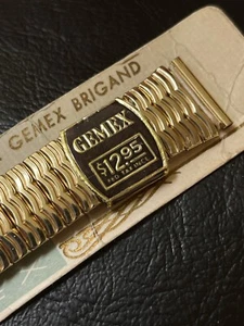 12k gold filled Gemex USA 1950s expansion watch band old stock u pick 15.5-19mm - Picture 1 of 11