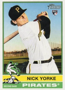 2025 Topps Heritage Baseball #80 Nick Yorke, Pittsburgh Pirates RC - Picture 1 of 2