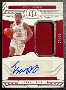 ISAAC OKORO 2022-23 National Treasures Game-Worn/Used Patch Autograph 20/99 - Picture 1 of 2
