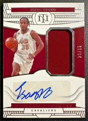 ISAAC OKORO 2022-23 National Treasures Game-Worn/Used Patch Autograph 20/99 - Image 1 of 2