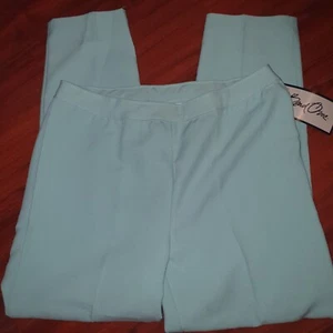 NWT bend over vintage career Slacks Pants Womens sz 16W light blue - Picture 1 of 3