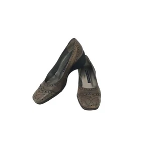 Scarpe da donna mocassino 37 marrone bronzo con zeppa da signora Vitulli comoda - Foto 1 di 13