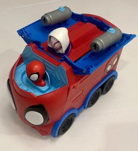 Spidey & His Amazing Friends Web Spinning Hauler Transforming Vehicle 3 In 1 - Picture 1 of 7