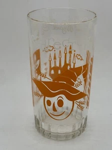 RARE Vintage Wizard Of Oz Orange Scarecrow Drinking Glass - Picture 1 of 24