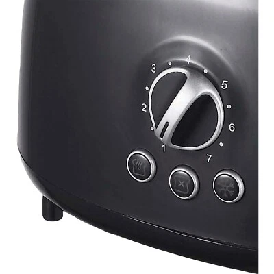 BRENTWOOD® Cool-Touch 2-Slice Retro Toaster with Extra-Wide Slots (Black) - Image 1 of 4