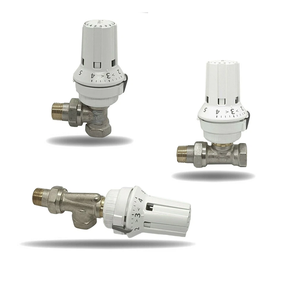 Danfoss Set Thermostatkopf Eck Axial Durchgang Thermostatventil RA-FN 1/2"  - Bild 1 von 1