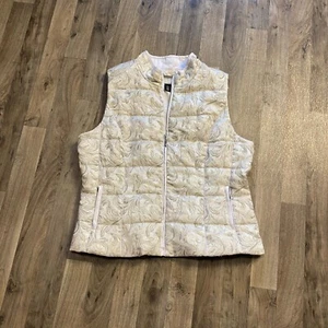 NWOT White House Black Market Paisley Puffer Vest Size XL - Picture 1 of 6