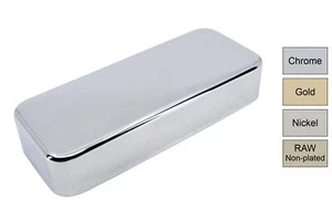 P90 soapbar guitar pickup cover *NO HOLE* Nickel Silver - Picture 1 of 6