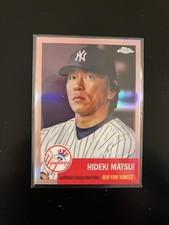 2022 Topps Chrome Platinum Anniversary Hideki Matsui Rose Gold Refractor #/75
