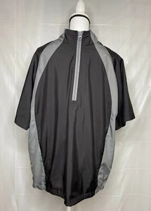 Sunderland of Scotland Men's Golf Windbreaker Jacket Short Sleeve 1/4 Zip Size M - Picture 1 of 3