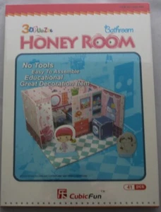 Honey Room -BATHROOM- 3D Puzzle by CubicFun (41 pieces) - Picture 1 of 2