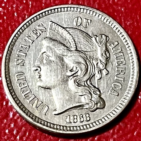 1868 NICKEL THREE-CENT PIECE Cover